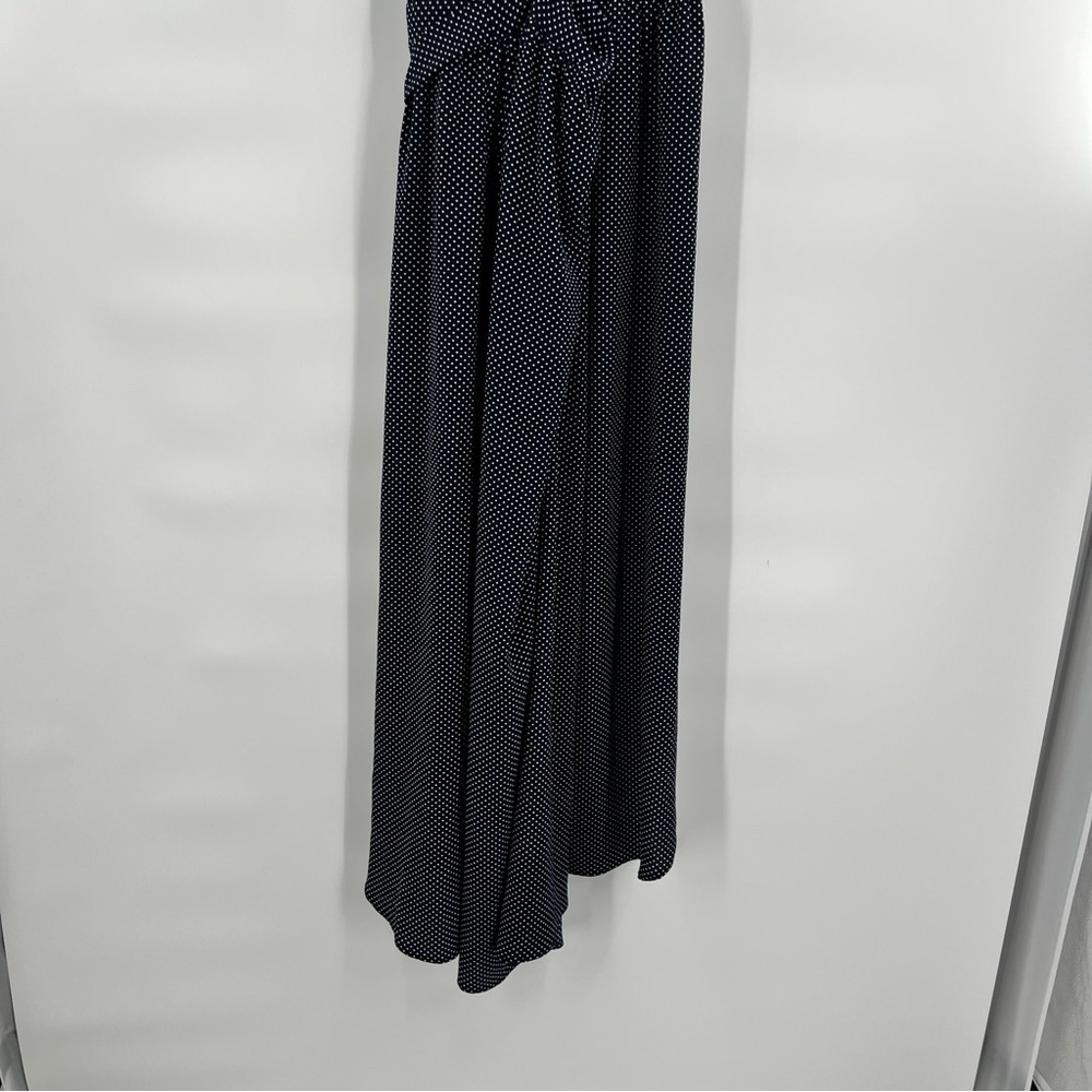 Urban Outfitters blue white polka dot wrap dress size L - Picture 7 of 9